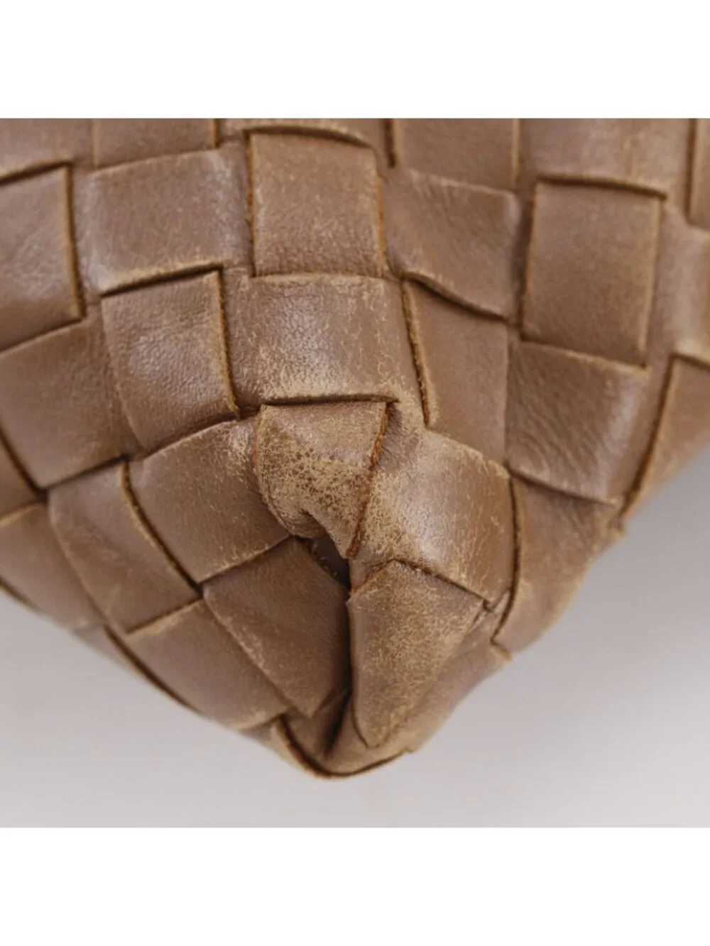 Bottega Veneta Intrecciato Leather Brown Shoulder Bag